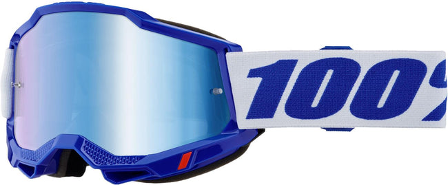 100% Accuri 2 Goggles-Blue-Blue Mirror Lens - 1
