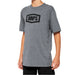 100% Icon T-Shirt-Heather Grey - 1