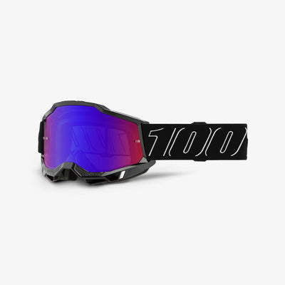 100% Accuri 2 Goggles-BlackLine-Mirror Red/Blue Lens