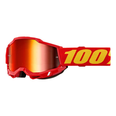 100% Accuri 2 Goggles-Red-Mirror Red Lens