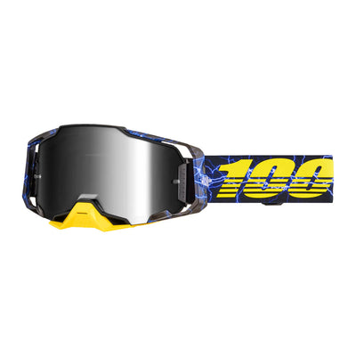100% Armega Goggles-Furious-Silver Mirror Lens