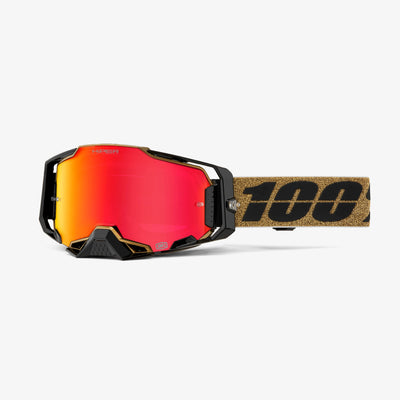 100% Armega Goggles-Glory-Hiper Mirror Red Lens