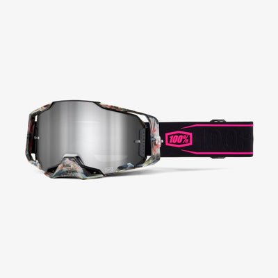 100% Armega Goggles-Sarcelle-Mirror Silver Lens