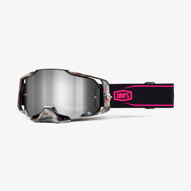 100% Armega Goggles-Sarcelle-Mirror Silver Lens - 1