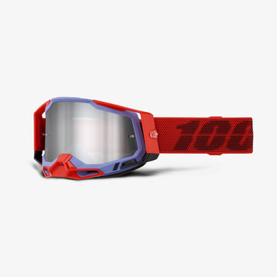 100% RaceCraft 2 Goggles-Clear-Mirror Silver Lens