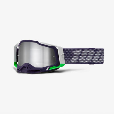 100% RaceCraft 2 Goggles-Krakov-Mirror Silver Lens