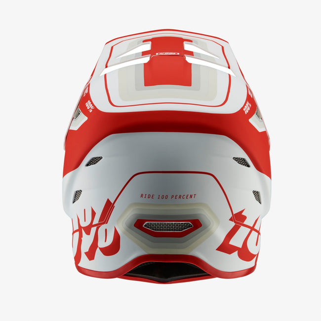 100% Status BMX Race Helmet-Topenga Red/White - 3