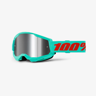 100% Strata 2 Goggles-Maupiti-Mirror Silver Lens