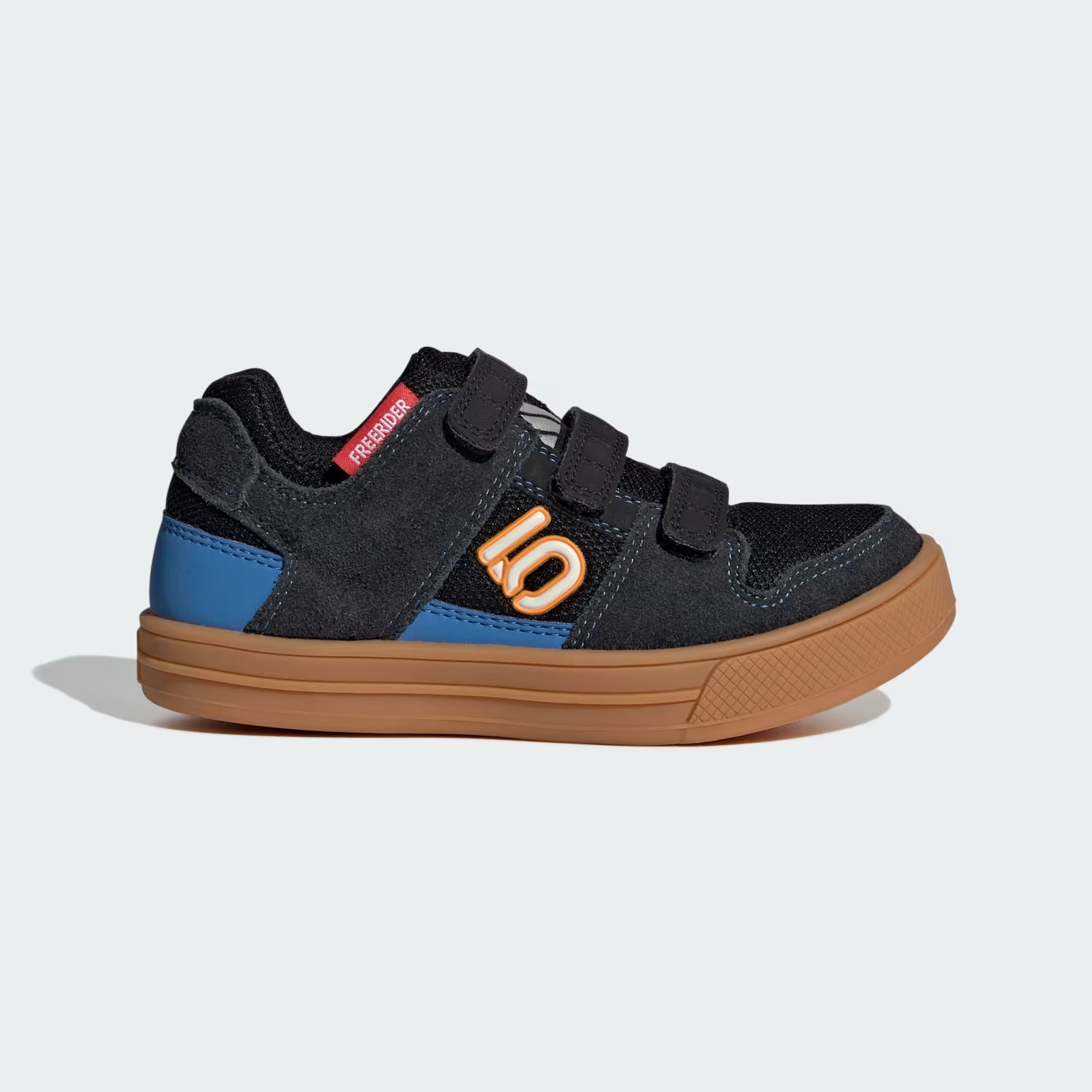 Adidas Five Ten Freerider Kids Flat Pedal Shoes-Pure Orange/Pure Orange/Ray Blue