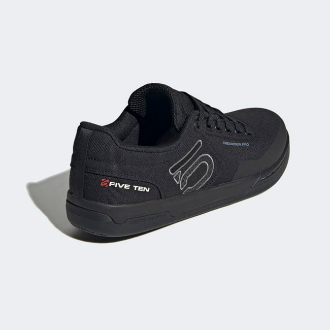 Adidas Five Ten Freerider Pro Canvas Flat Shoes-Core Black/Gray Three/Chalk White - 4