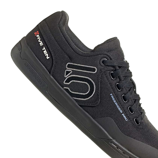 Adidas Five Ten Freerider Pro Canvas Flat Shoes-Core Black/Gray Three/Chalk White - 7