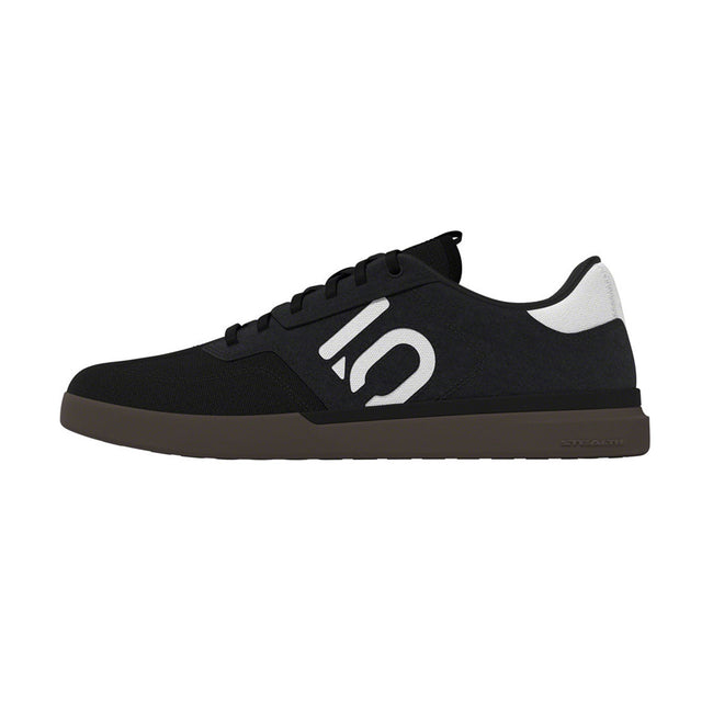 adidas Five Ten Sleuth Canvas Flat Pedal Shoes-Core Black/Core Black/FTW White