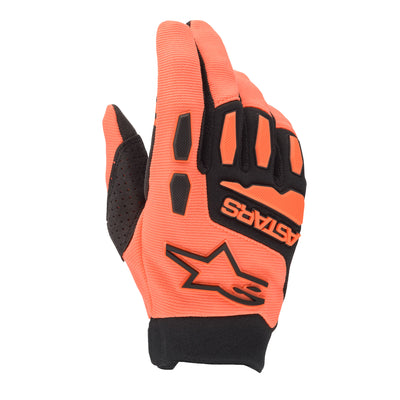 Alpinestars Full Bore BMX Race Gloves-Orange/Black