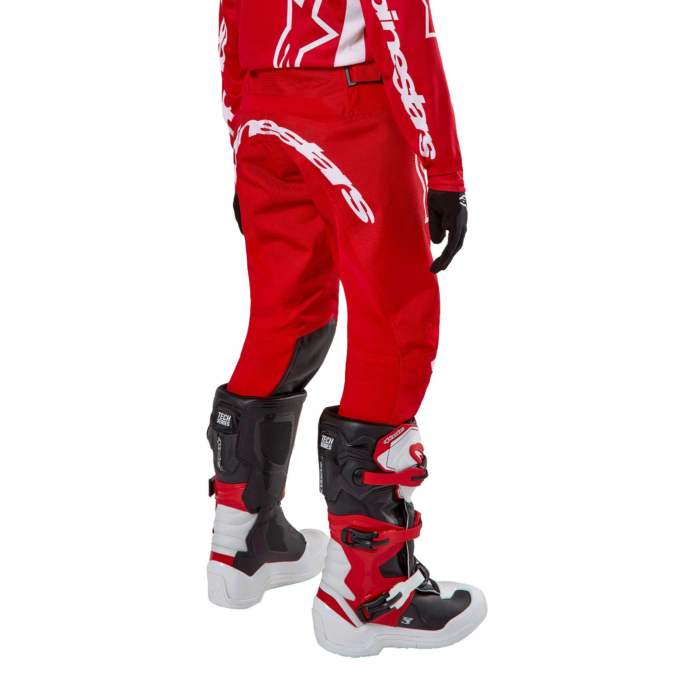 RACING RED BAGGY PANTS 2157P レーシングパンツ Alpinestars Kids Racer Lurv BMX Race Pants-Mars Red/White