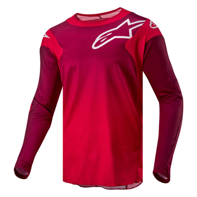 Alpinestars Racer Hoen BMX Race Jersey-Mars Red/Burgundy