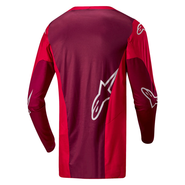 Alpinestars Racer Hoen BMX Race Jersey-Mars Red/Burgundy - 2