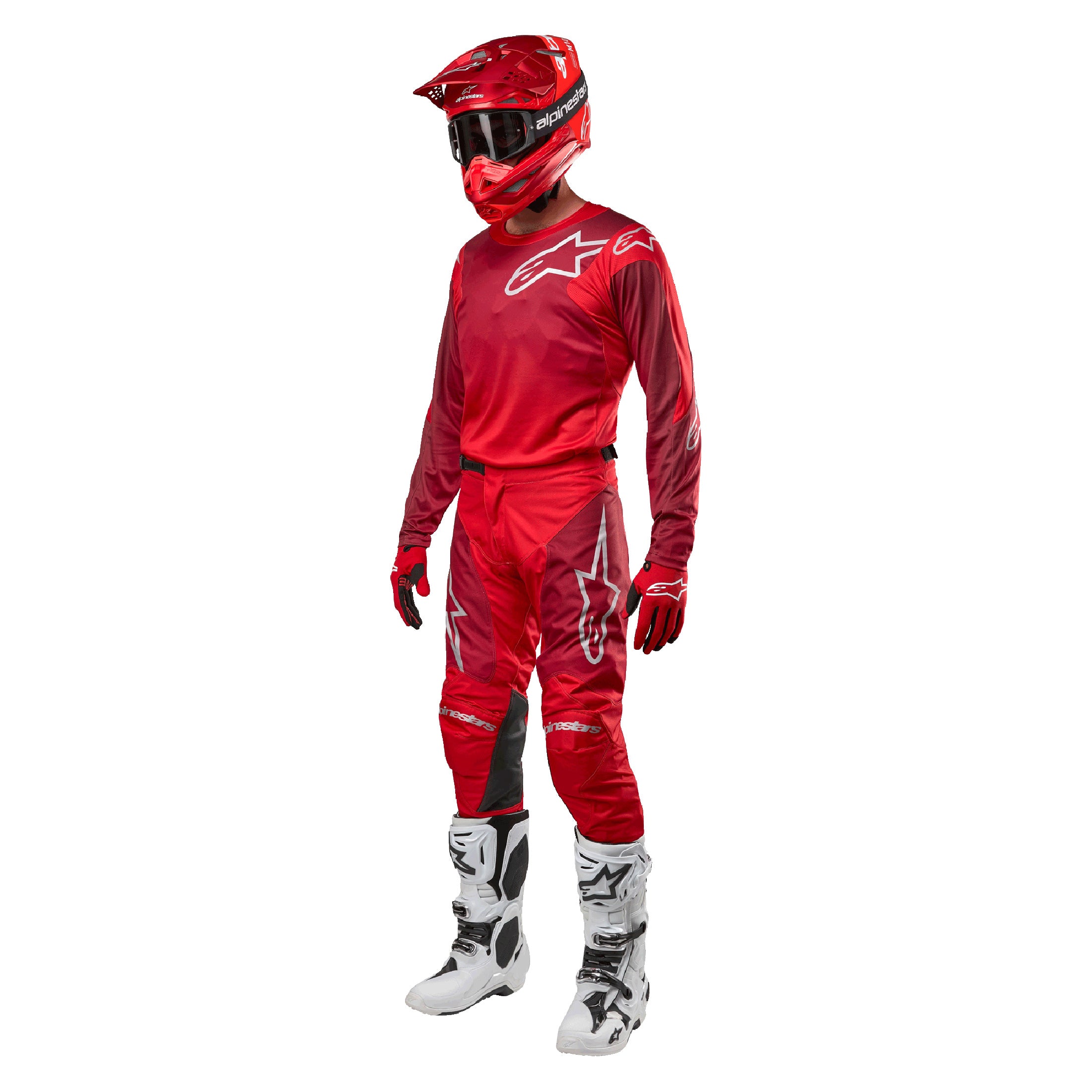 Alpinestars Racer Hoen BMX Race Jersey-Mars Red/Burgundy – J&R