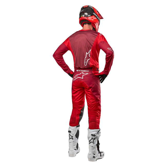 Alpinestars Racer Hoen BMX Race Jersey-Mars Red/Burgundy - 7