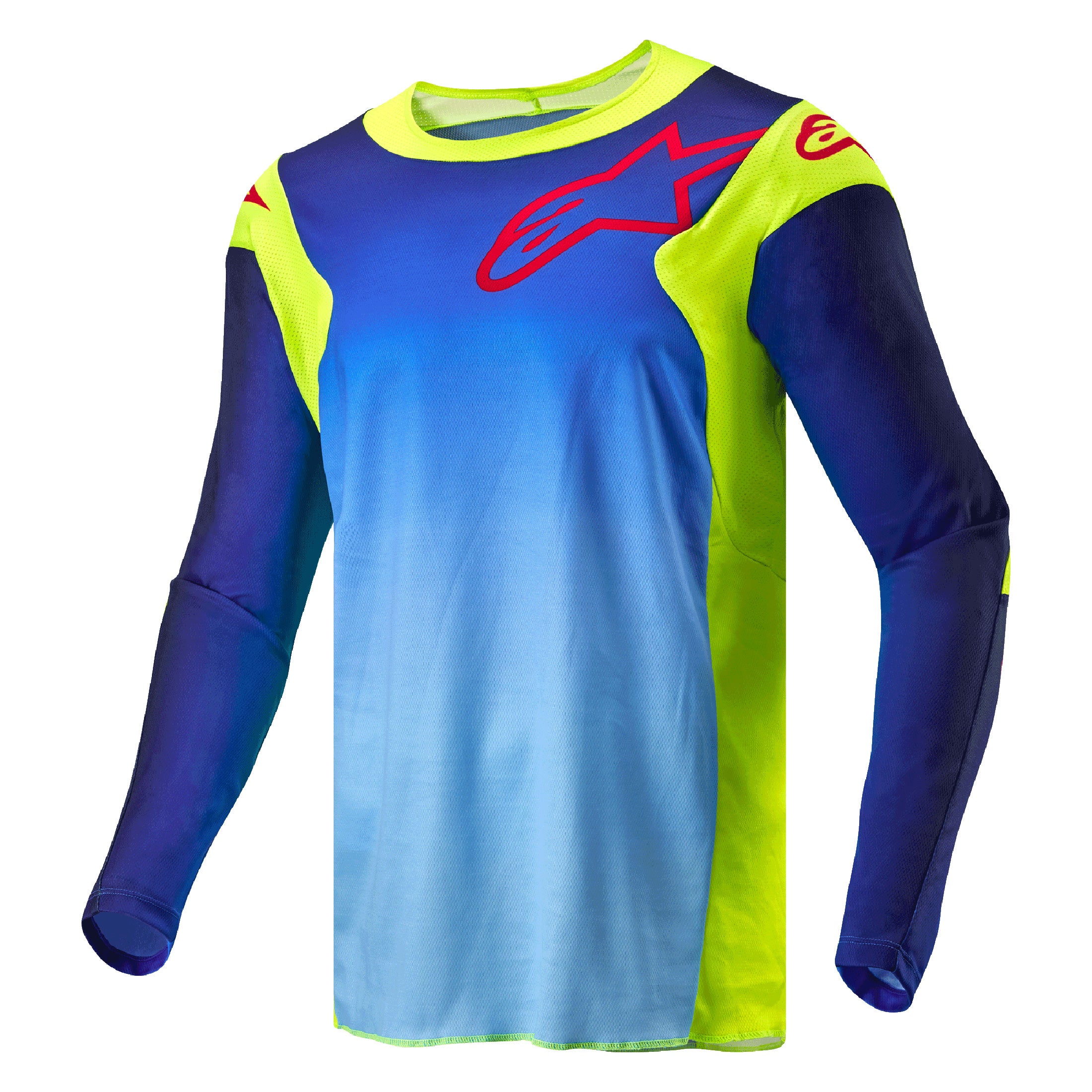 ORIENS ウエア XL サイズ22-23モデル Alpinestars Racer Hoen BMX Race Jersey-Yellow Flo/Blue/Night Navy
