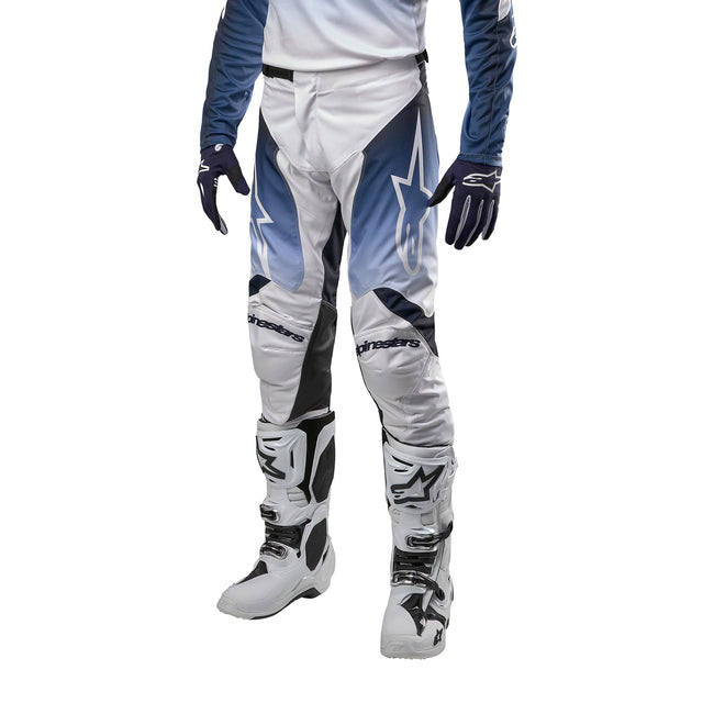 Alpinestars Racer Hoen BMX Race Pants-White/Dark Navy/Light Blue - 3