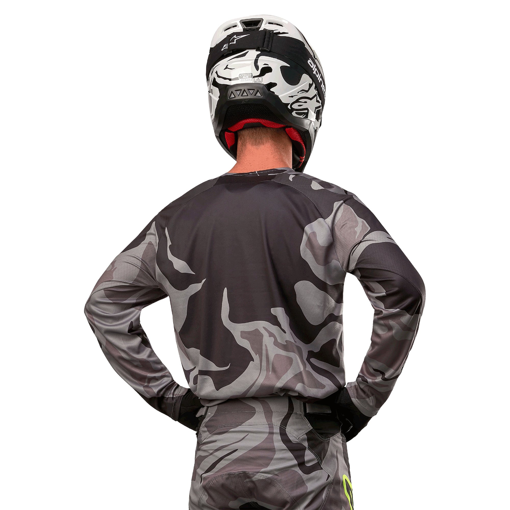 Alpinestars Racer Tactical BMX Race Jersey-Cast Grey/Camo Magnet