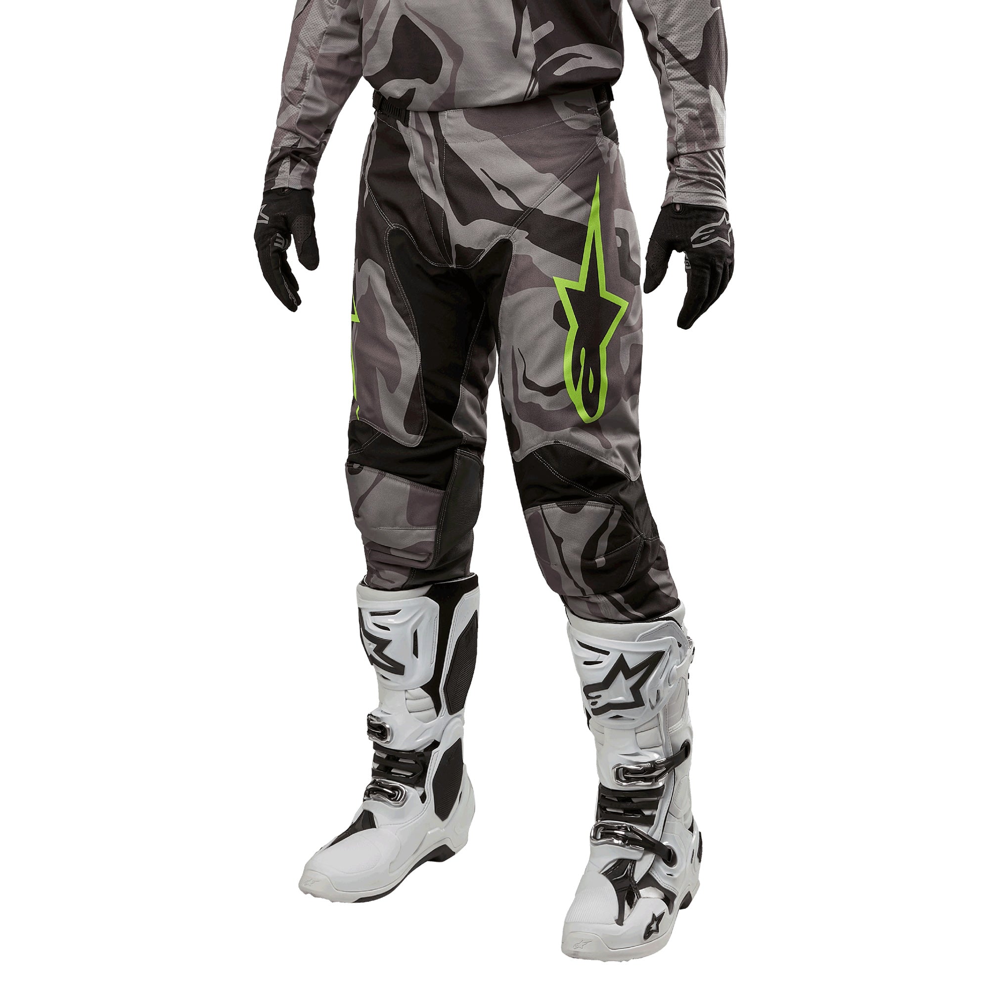 ウェア FCRB CAMOUFLAGE PISTE Alpinestars Racer Tactical BMX Race Pants-Cast Grey/Camo Magnet