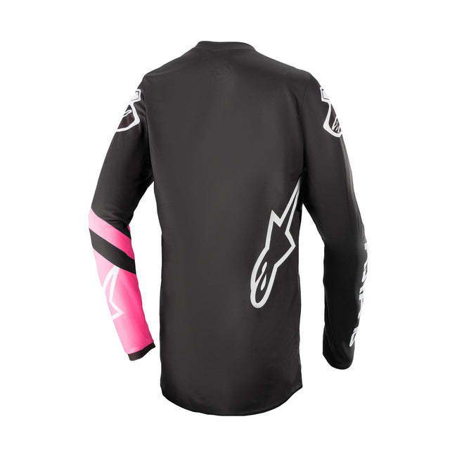 Alpinestars Stella Fluid Chaser Women&#39;s BMX Race Jersey-Black/Pink Flo - 2