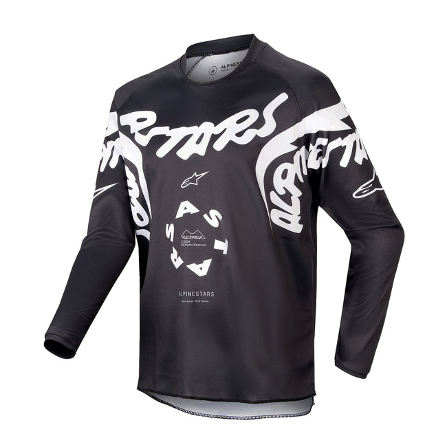 Alpinestars Youth Racer Hana BMX Race Jersey-Black/White - 1