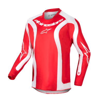 Alpinestars Youth Racer Lurv BMX Race Jersey-Mars Red/White