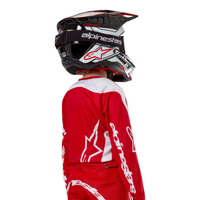 Alpinestars Youth Racer Lurv BMX Race Jersey-Mars Red/White - 4