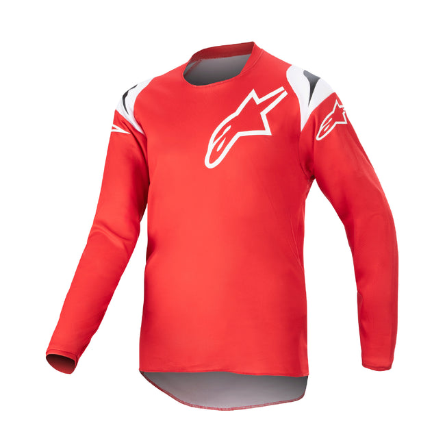 Alpinestars Youth Racer Narin BMX Race Jersey-Mars Red/White - 1