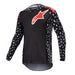 Alpinestars Youth Racer North BMX Race Jersey-Black/Neon Red - 1