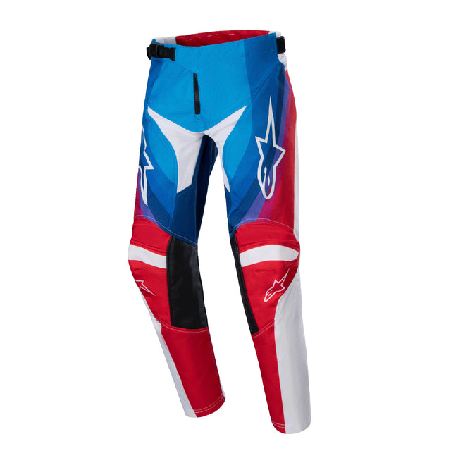 Alpinestars Youth Racer Pneuma BMX Race Pants-Blue/Mars Red/White - 1