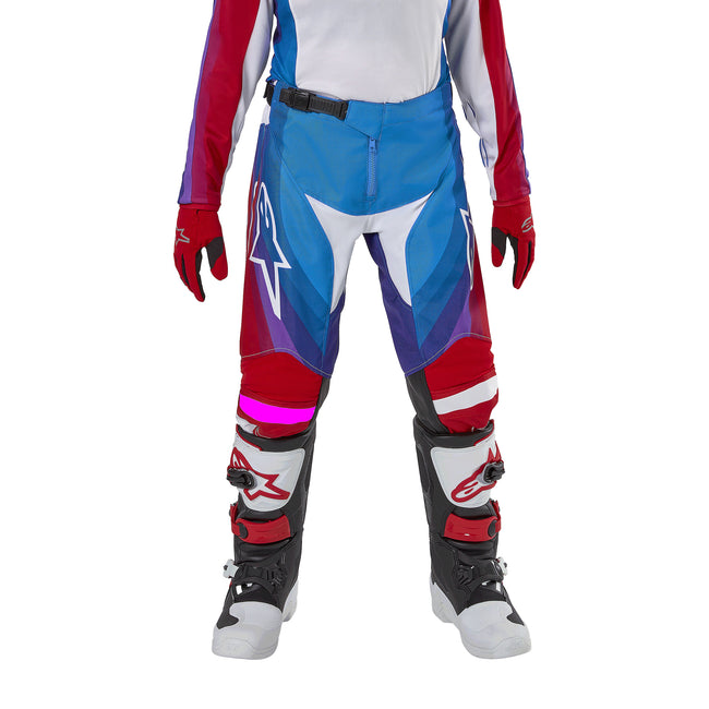 Alpinestars Youth Racer Pneuma BMX Race Pants-Blue/Mars Red/White - 3