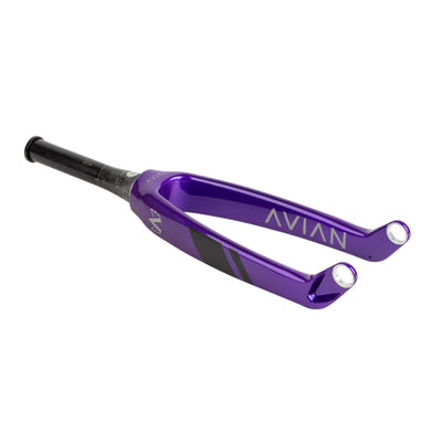 Avian Versus Pro Tapered Carbon BMX Fork-20"x1 1/8-1.5"-20mm-Evo Semi Gloss Purple
