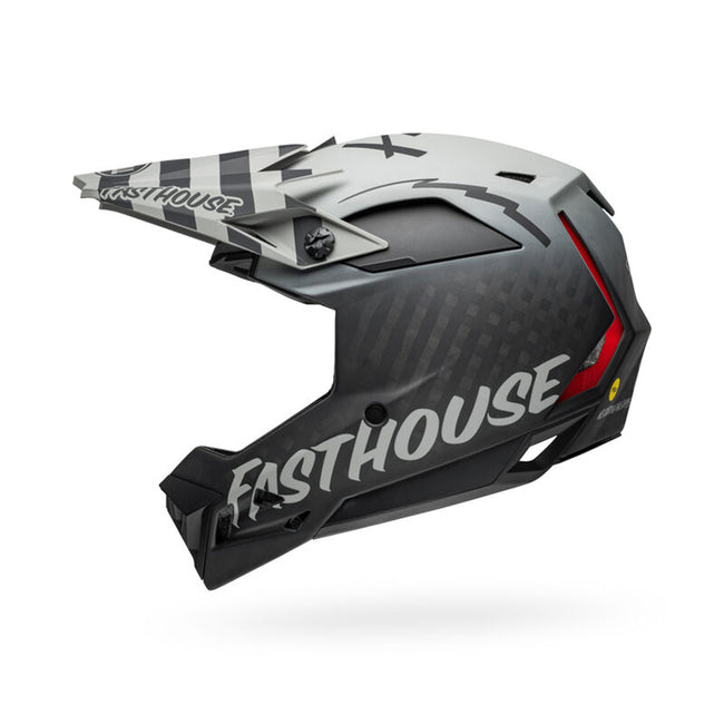 Bell Full-10 Spherical BMX Race Helmet-Fasthouse Matte Gray/Black - 2