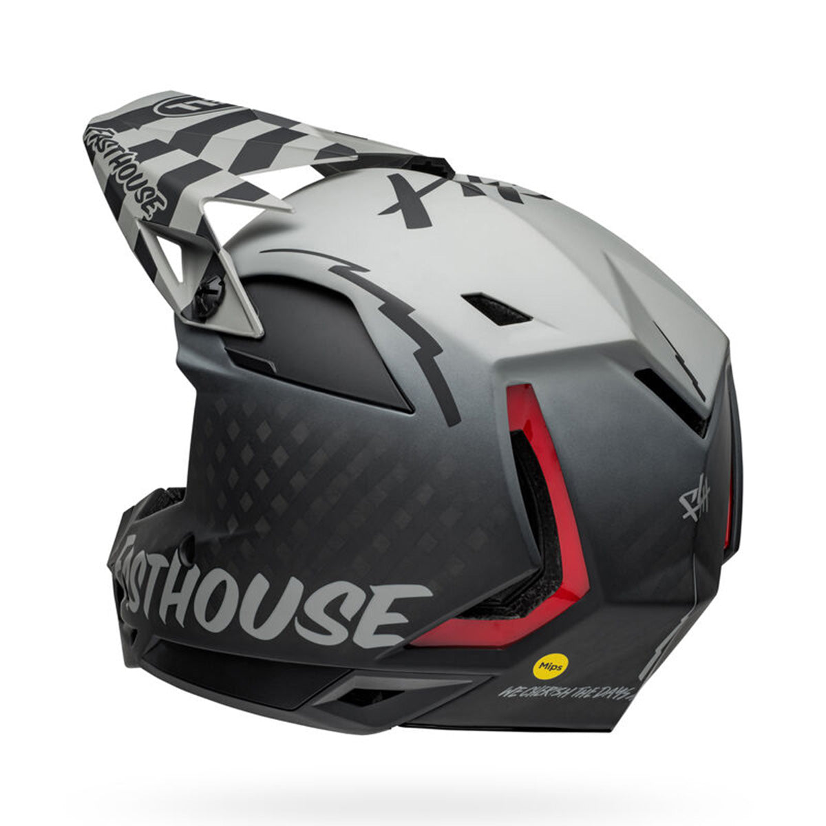 bell faction pattern bmx helmet Bell Full-10 Spherical BMX Race Helmet-Fasthouse Matte Gray/Black