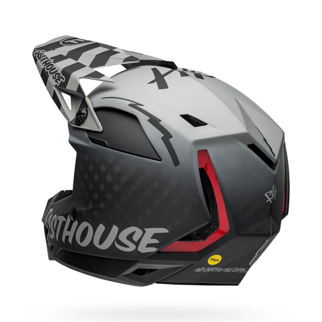 Bell Full-10 Spherical BMX Race Helmet-Fasthouse Matte Gray/Black - 3