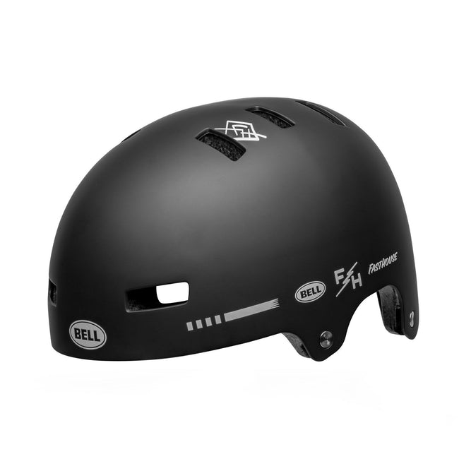 Bell Local BMX Helmet-Fasthouse Matte Black-White – J&R Bicycles, Inc Bell Local BMX Helmet-Fasthouse Matte Black-White – J&R Bicycles, Inc