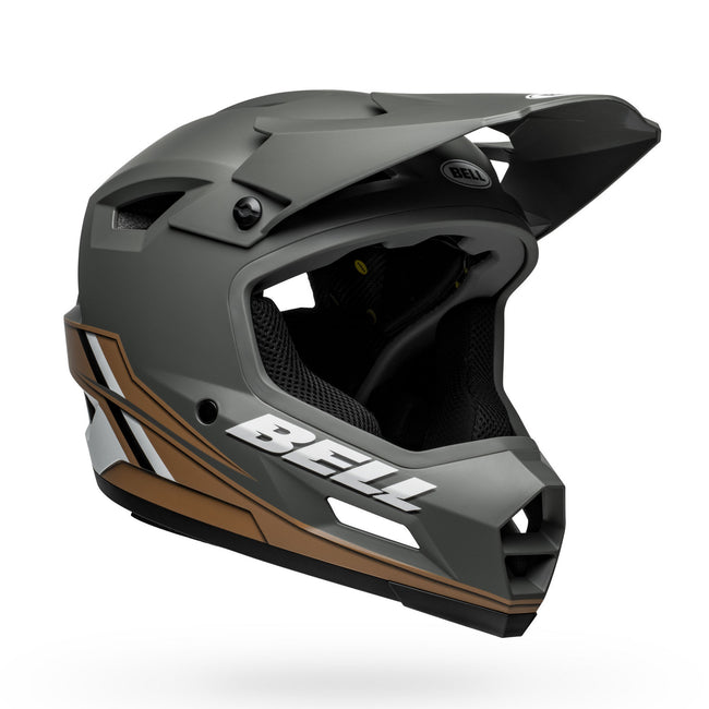 Bell Sanction 2 DLX MIPS BMX Race Helmet-Alpine Matte Dark Gray/Tan - 5