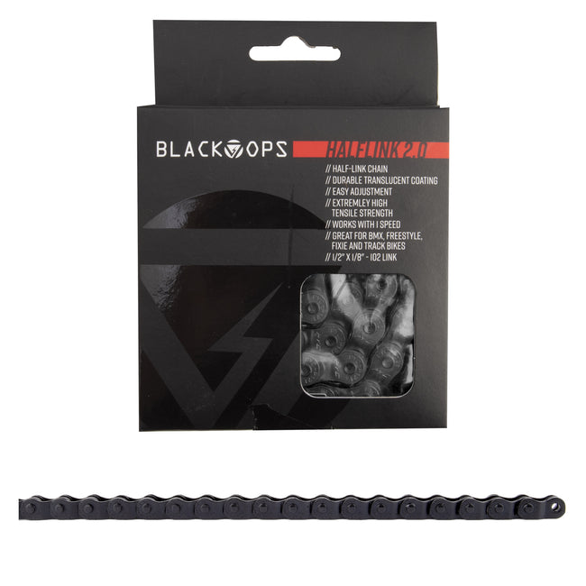 Black Ops HalfLink 2.0 BMX Freestyle Chain-Black - 1