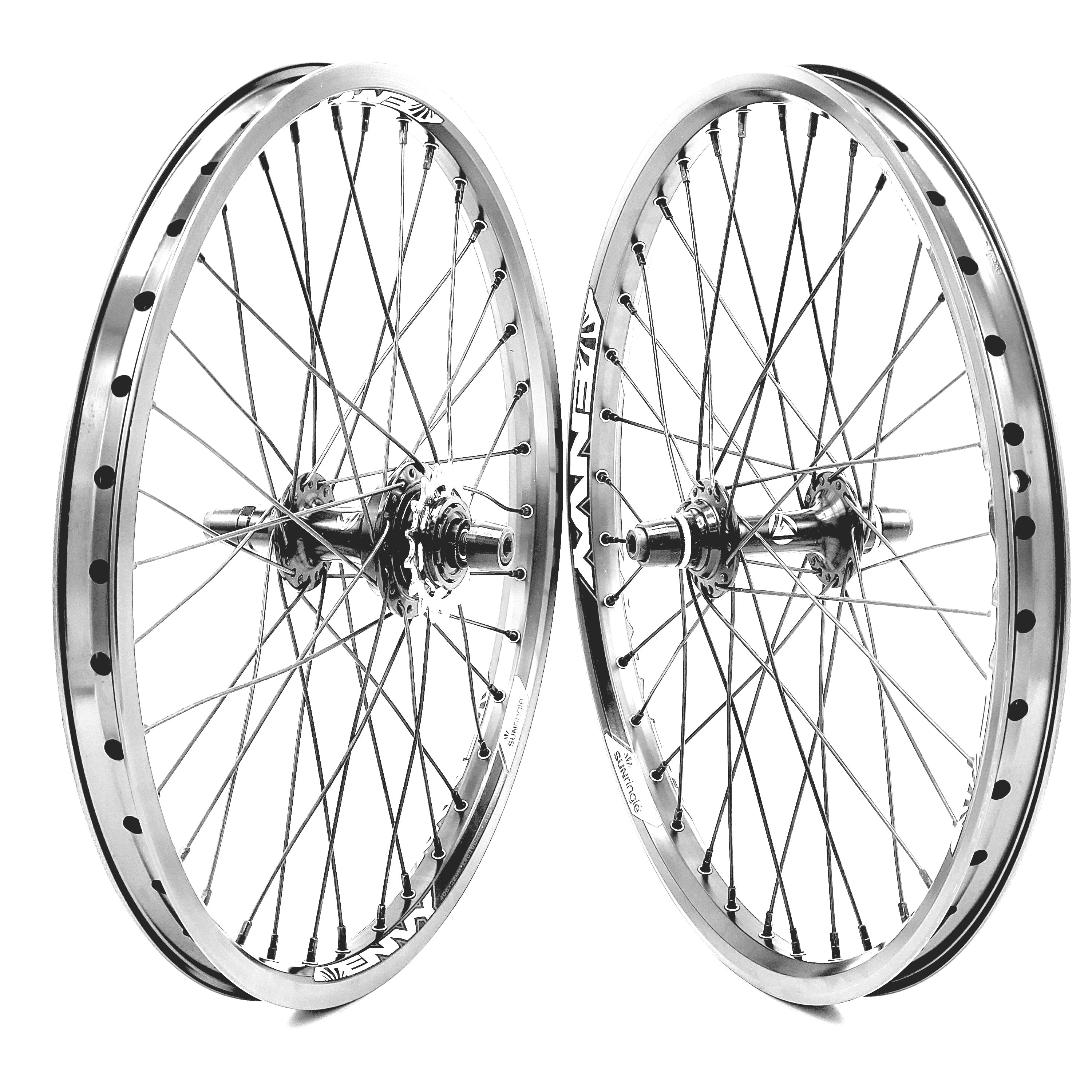 Black Ops MX3200 Hubs w-Sun Envy Rims BMX Wheelset-20x1.75in-28H