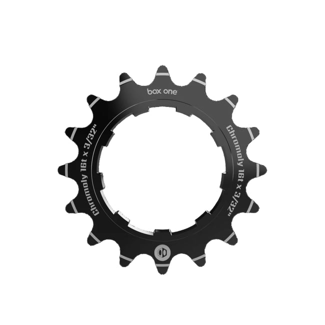 Box One 3/32&quot; Stealth Oversized Pro CNC Chromoly Cog-Black - 3