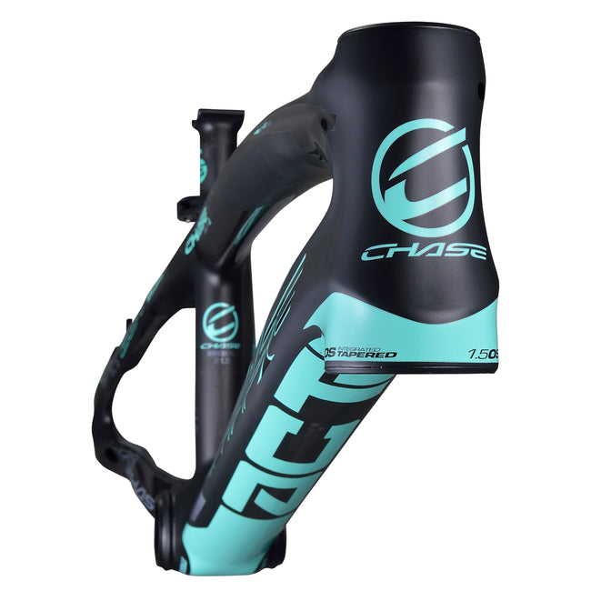 Chase ACT 1.2 Carbon BMX Race Frame-Black/Teal - 4