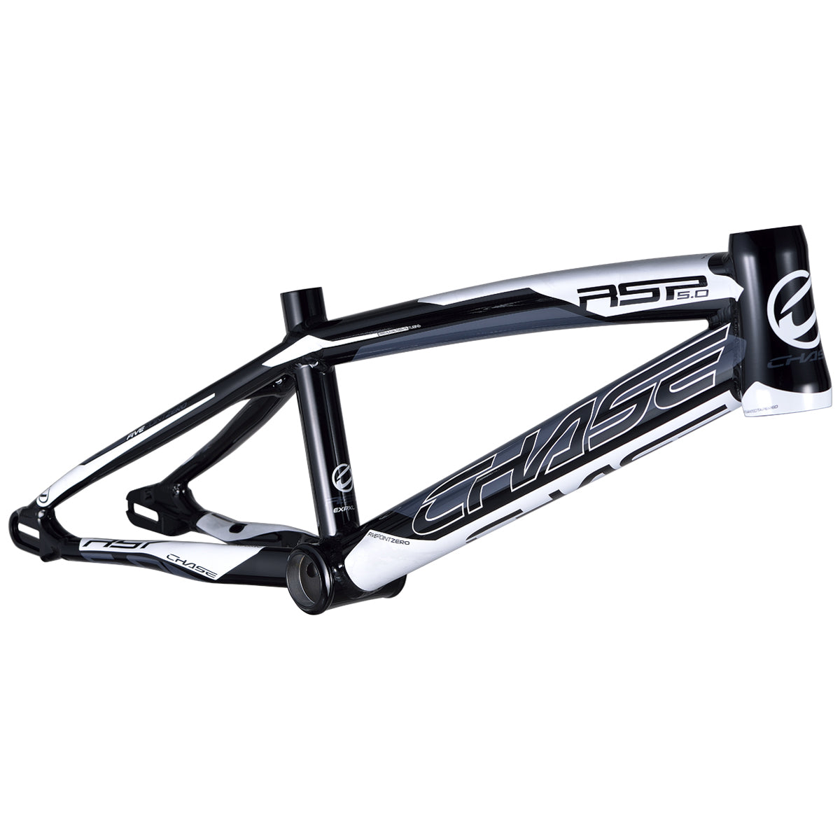 Chase RSP5.0 Alloy BMX Race Frame Black White J R Bicycles Inc