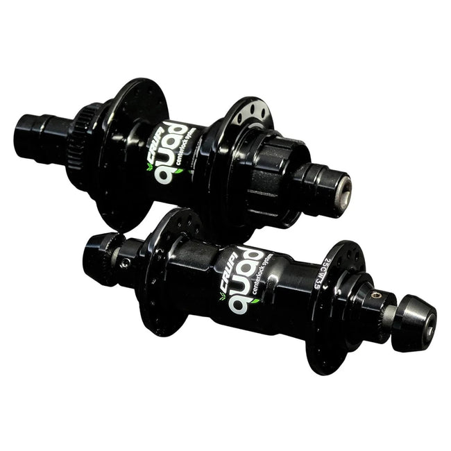 Crupi Quad Mini/Expert Centerlock Hubset-Black-28H - 1