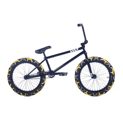 Cult Control 20.75”TT BMX Freestyle Bike-Black/Yellow Camo Tires