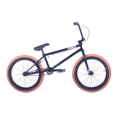 Cult Gateway 20.5”TT BMX Freestyle Bike-Black/Gum Tires