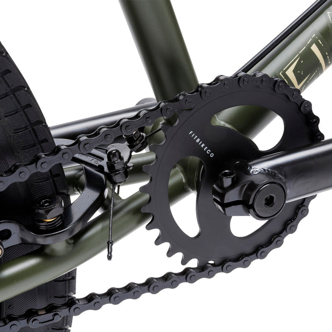 Fit Flow 21"TT BMX Freestyle Bike-Matte Green - 4