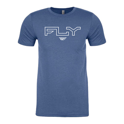 Fly Racing Edge T-Shirt-Cool Blue Heather